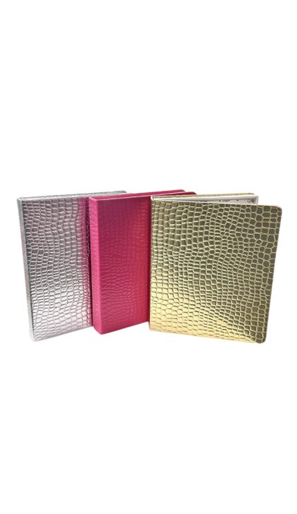 Libro muestrario magnetico 120 pcs (Fucsia, plateado, dorado)