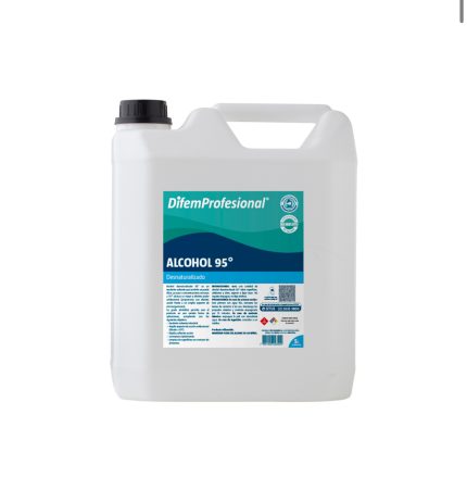 Alcohol desnaturalizado Bidon 5 lt 95% Difem Pharma
