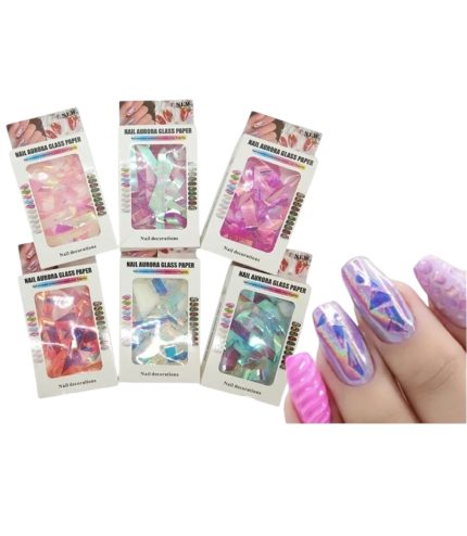 Papel Aurora para decorar uñas