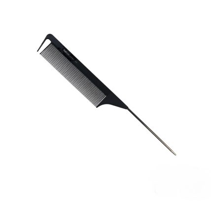 Peineta carbon cola metal para corte Hairstar